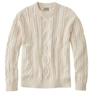 Men's Bean's Heritage Soft Cotton Fisherman Sweater, Crewneck