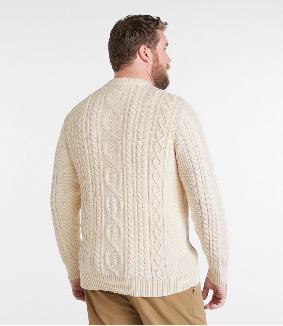 Men's Bean's Heritage Soft Cotton Fisherman Sweater, Crewneck - Image 5