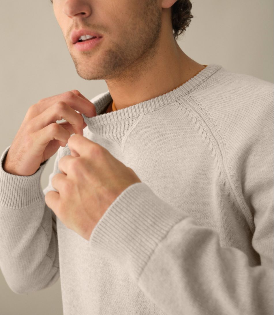 Men's Wicked Soft Cotton/Cashmere Sweater, Crewneck - Image 8