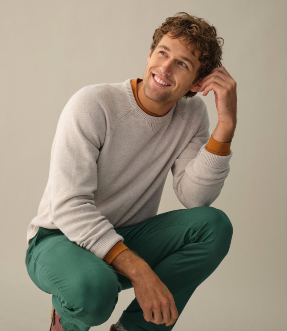 Men's Wicked Soft Cotton/Cashmere Sweater, Crewneck - Image 9