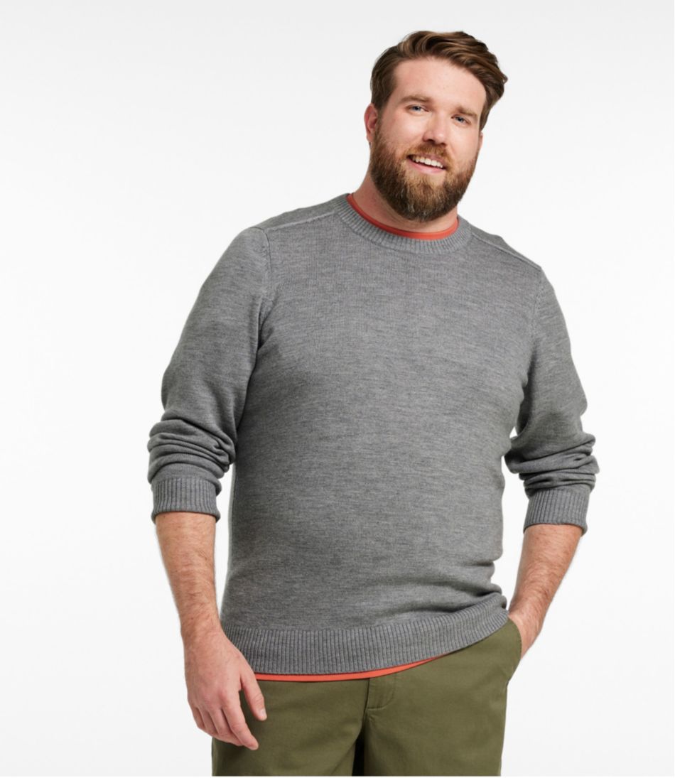 Men's Essential Merino Sweater, Crewneck - Image 4