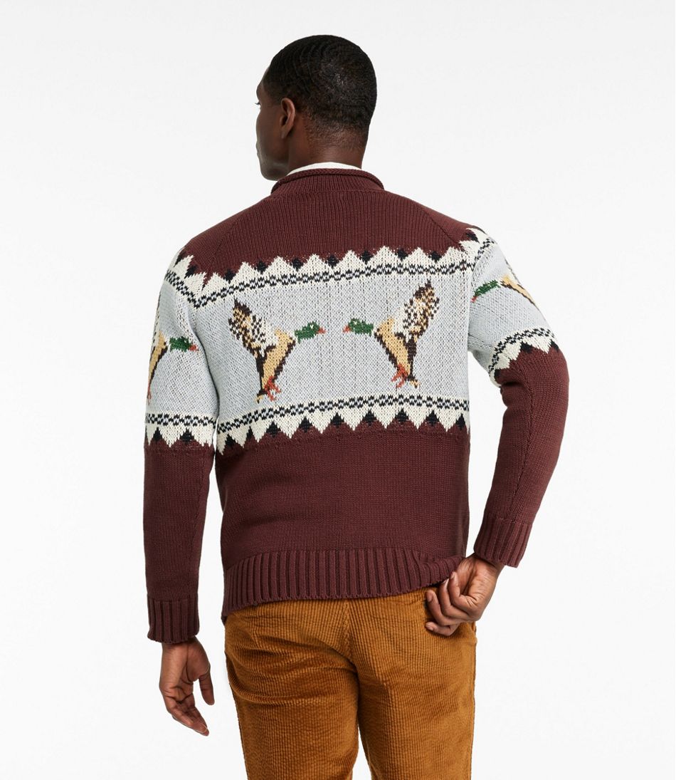 Men's Signature Organic Cotton Rollneck Sweater, Fair Isle - Image 3