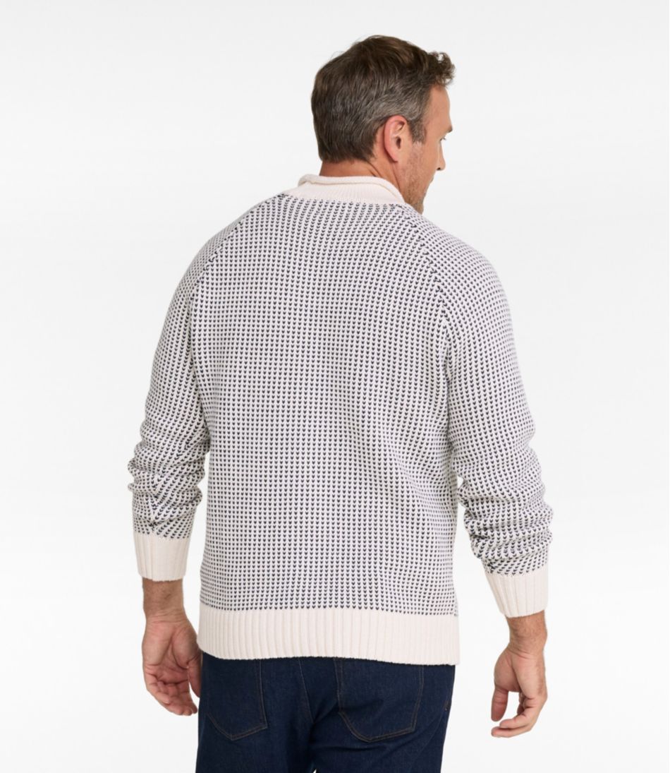 Men's Signature Organic Cotton Rollneck Sweater, Fair Isle - Image 5
