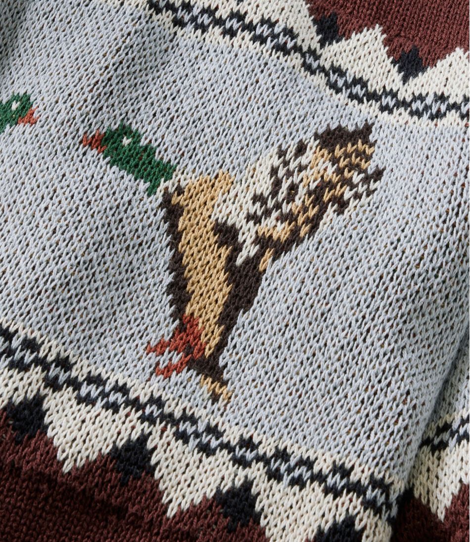 Men's Signature Organic Cotton Rollneck Sweater, Fair Isle - Image 7