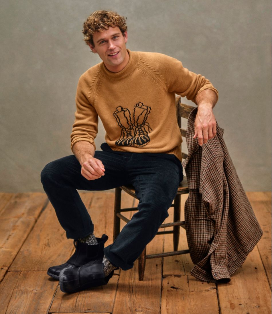 Men's Signature Organic Cotton Rollneck Sweater, Fair Isle - Image 8