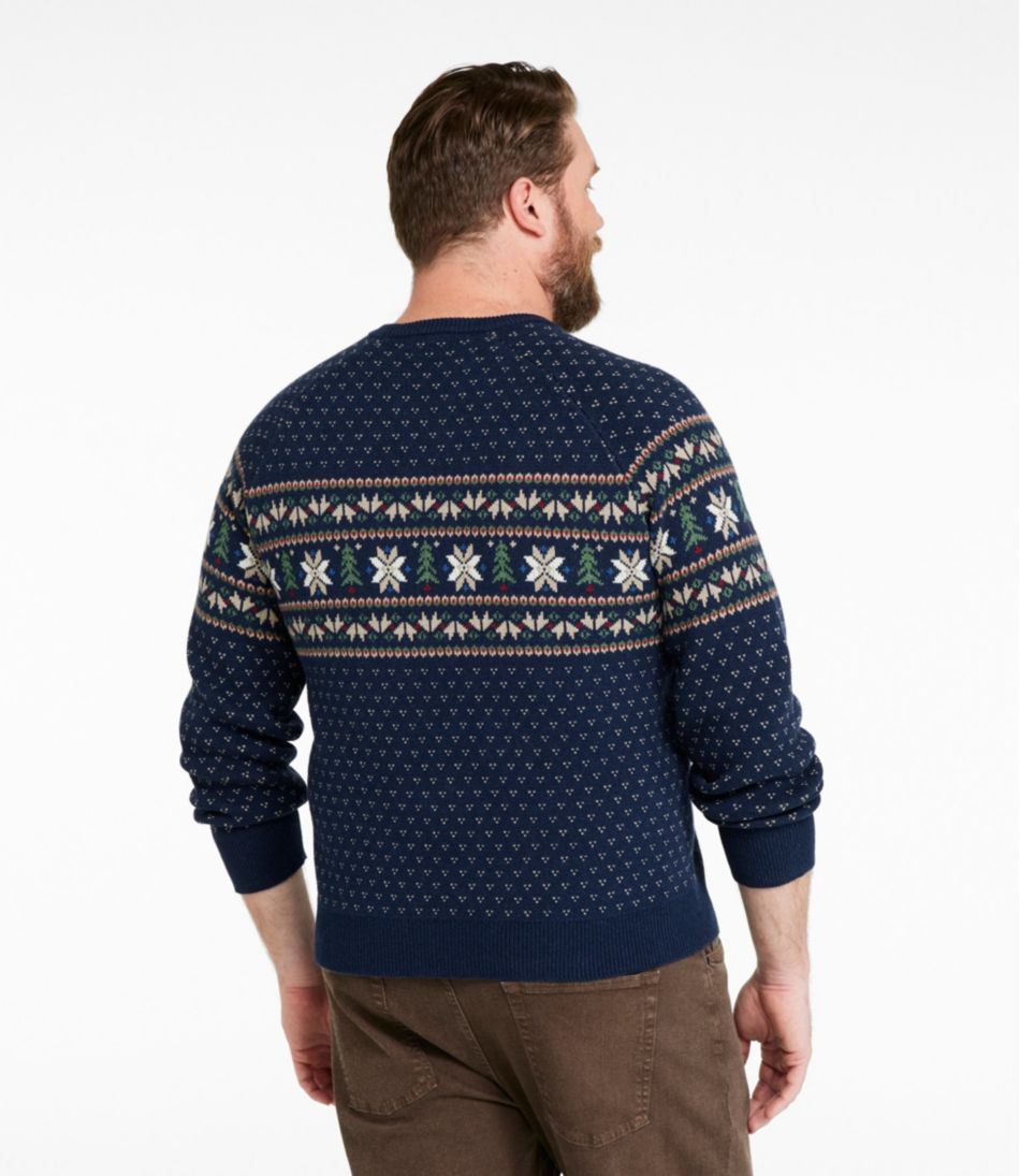 Men's Wicked Soft Cotton/Cashmere Sweater, Crewneck, Pattern - Image 5