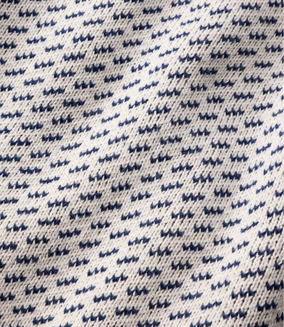 Men's Wicked Soft Cotton/Cashmere Sweater, Crewneck, Pattern - Image 7