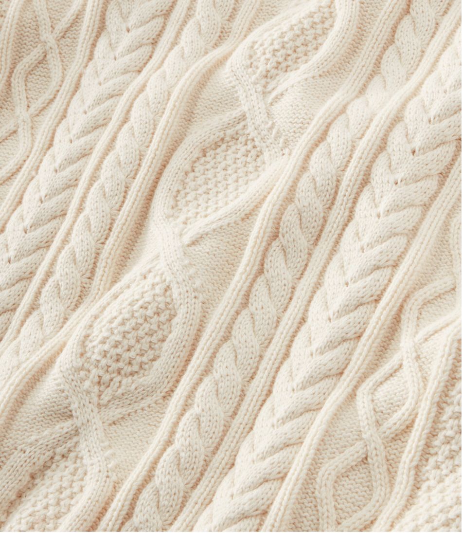 Men's Bean's Heritage Soft Cotton Fisherman Sweater, Button-Mock - Image 7