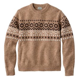 Men's Bean's Classic Ragg Wool Sweater, Crewneck, Fair Isle