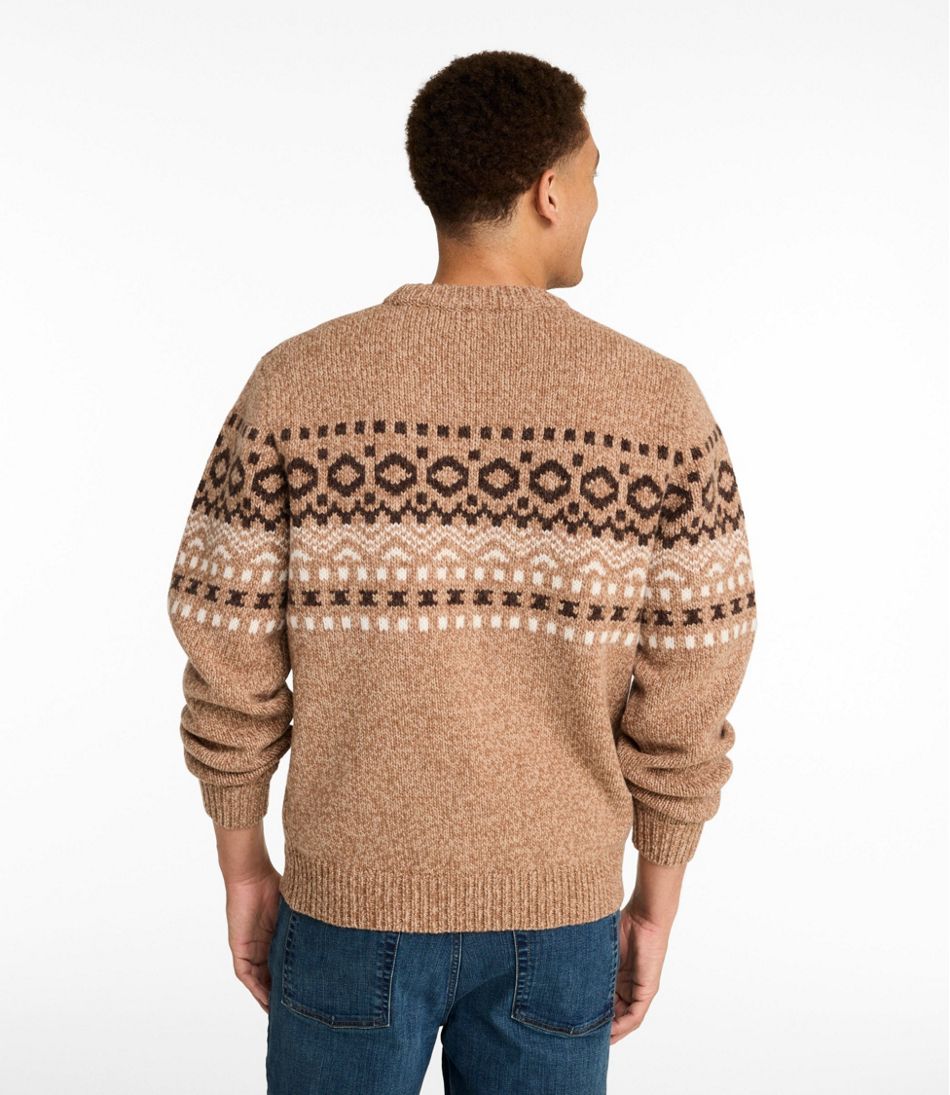 Men's Bean's Classic Ragg Wool Sweater, Crewneck, Fair Isle - Image 3