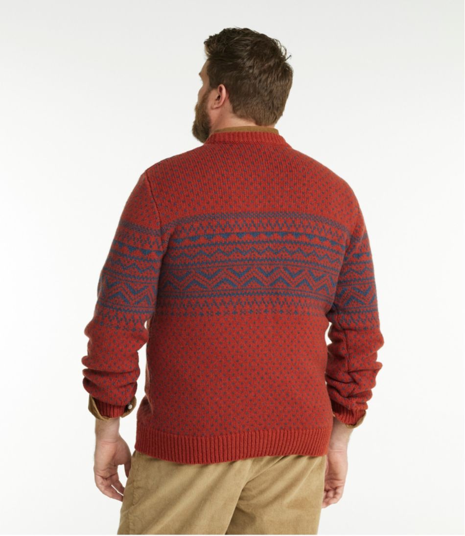 Men's Bean's Classic Ragg Wool Sweater, Crewneck, Fair Isle - Image 5