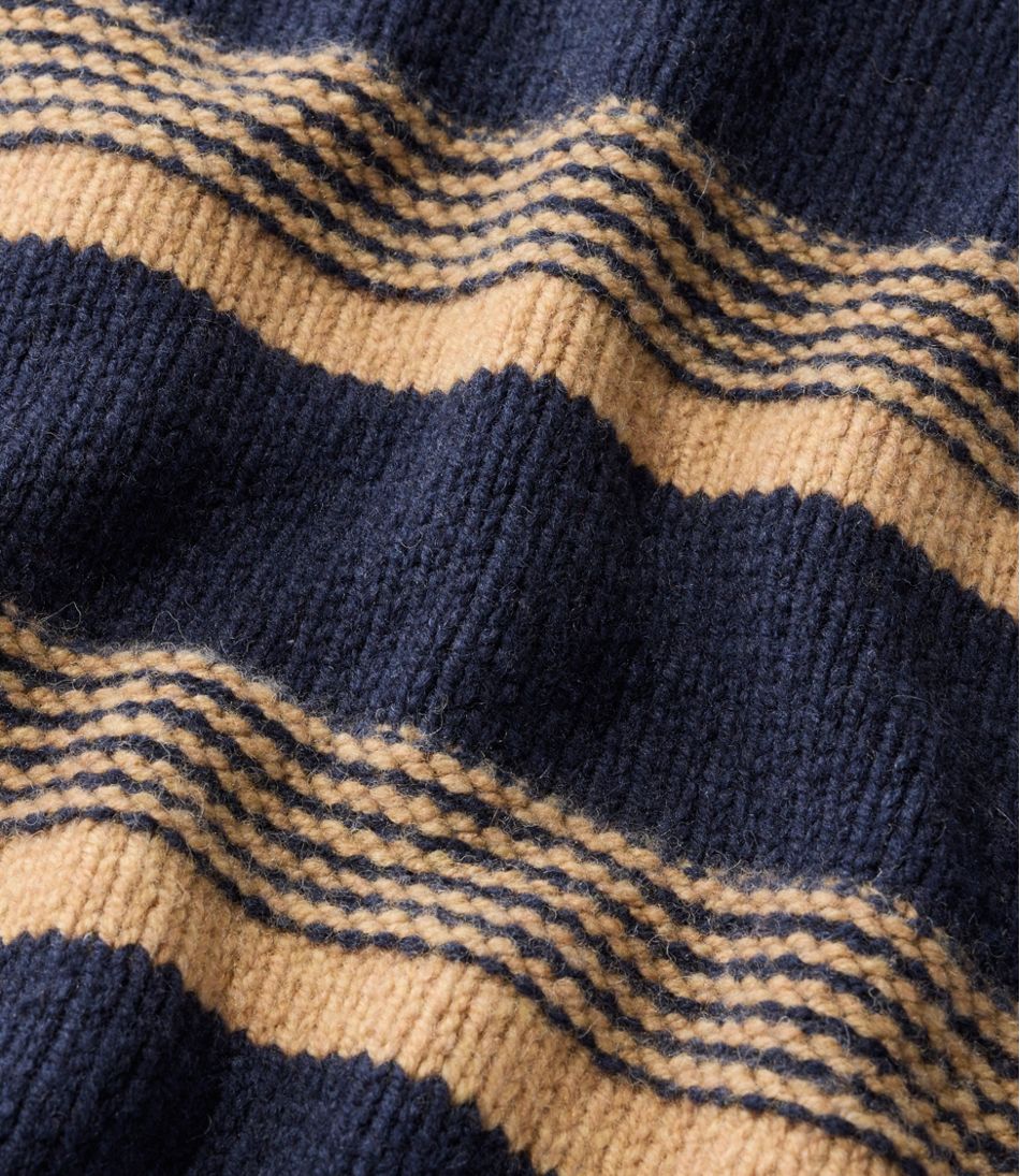 Men's Bean's Classic Ragg Wool Sweater, Crewneck, Stripe - Image 5