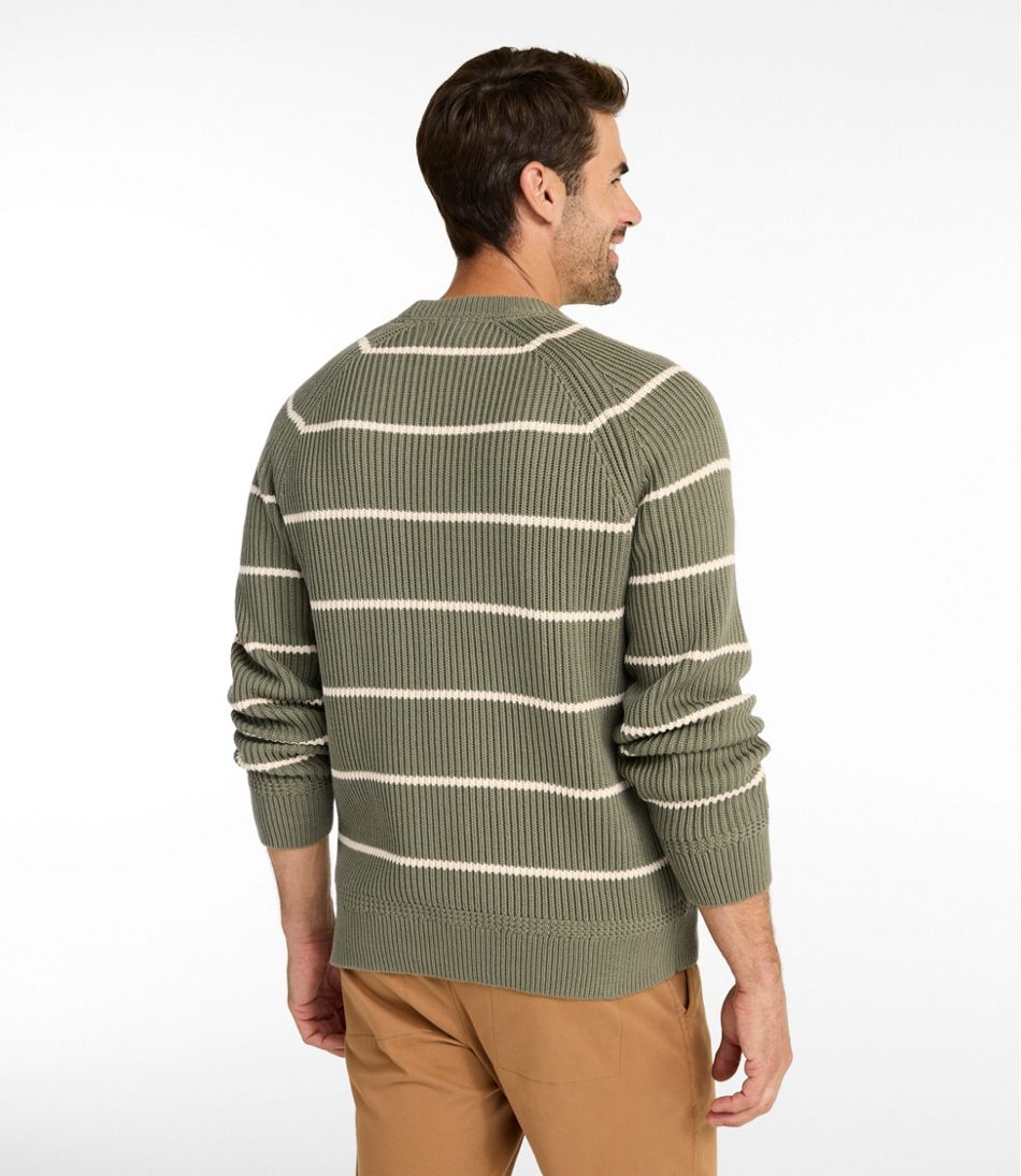 Men's Mariner Rib Crew Sweater, Stripe - Image 3