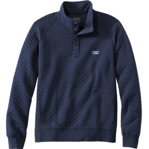 Men's Quilted Sweatshirt, Mockneck