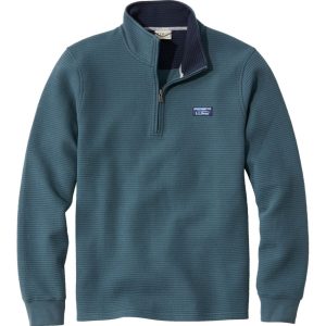 Men's Lakewashed Double-Knit Quarter-Zip Pullover