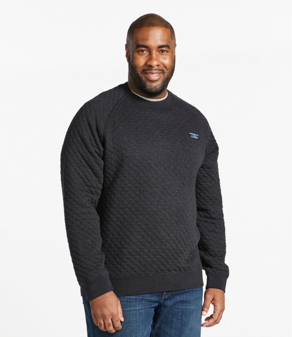 Men's Quilted Sweatshirt, Crewneck - Image 4