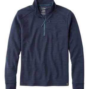 Men's VentureStretch Ottoman-Rib Pullover, Quarter-Zip