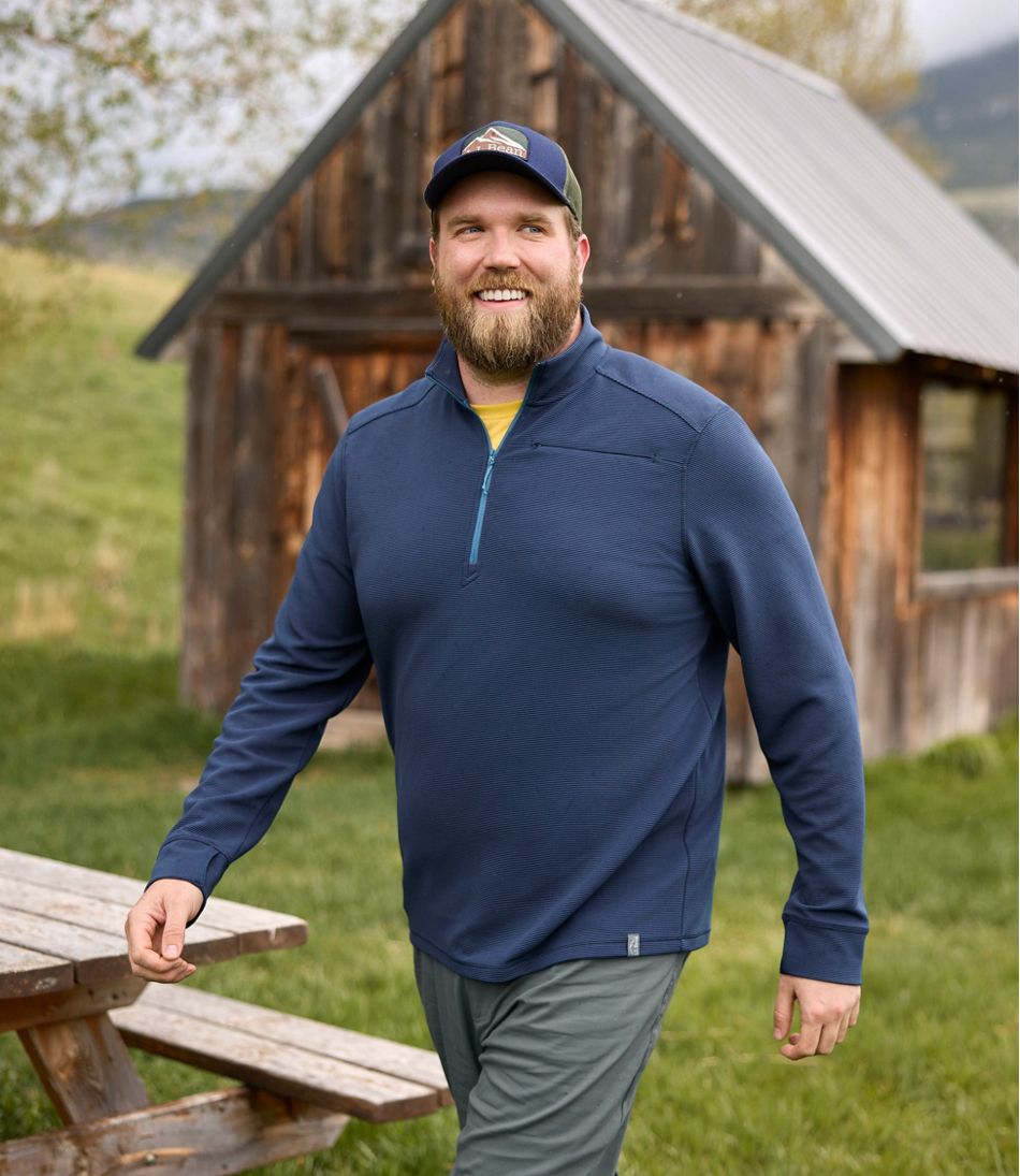 Men's VentureStretch Ottoman-Rib Pullover, Quarter-Zip - Image 12