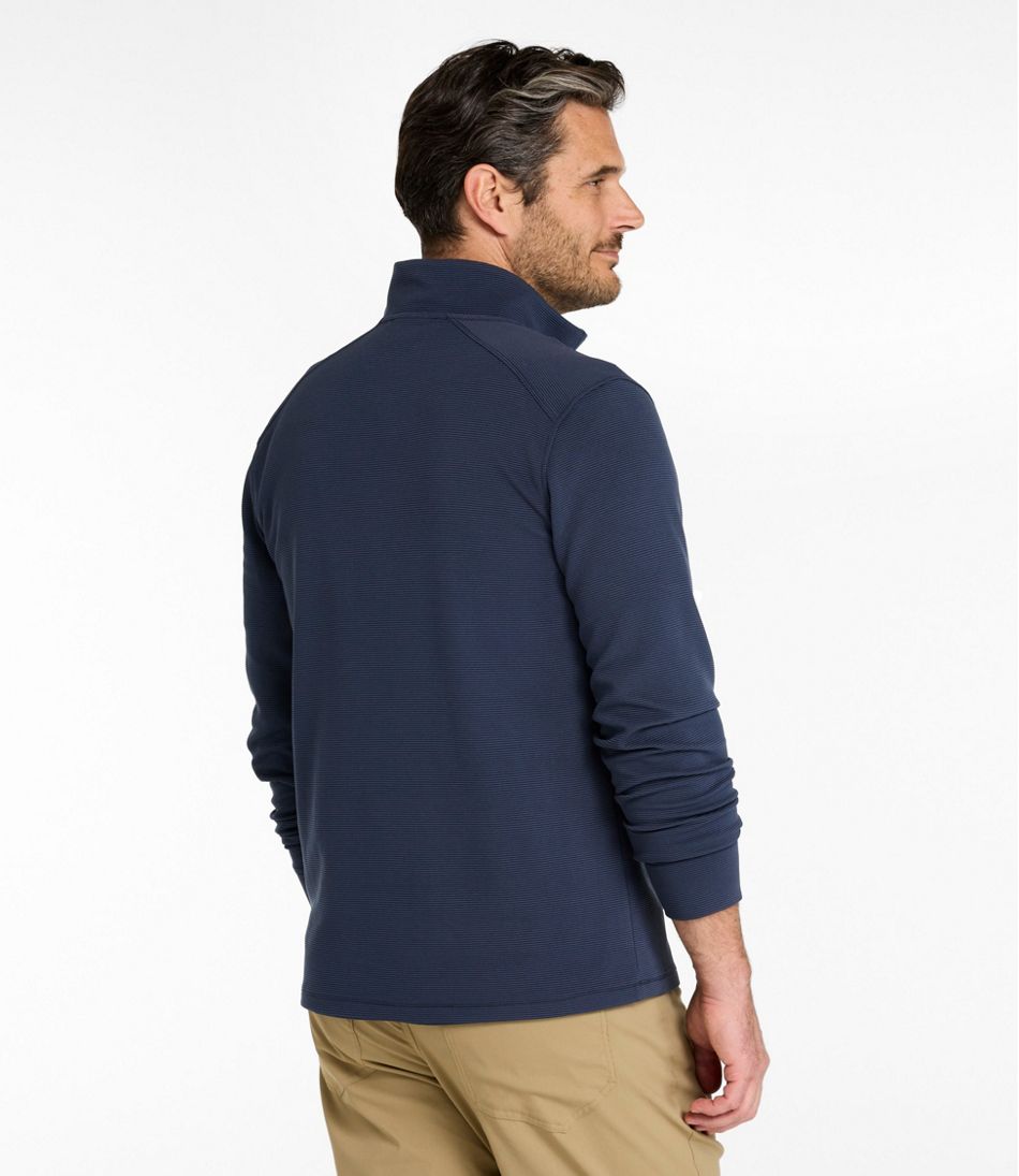 Men's VentureStretch Ottoman-Rib Pullover, Quarter-Zip - Image 3