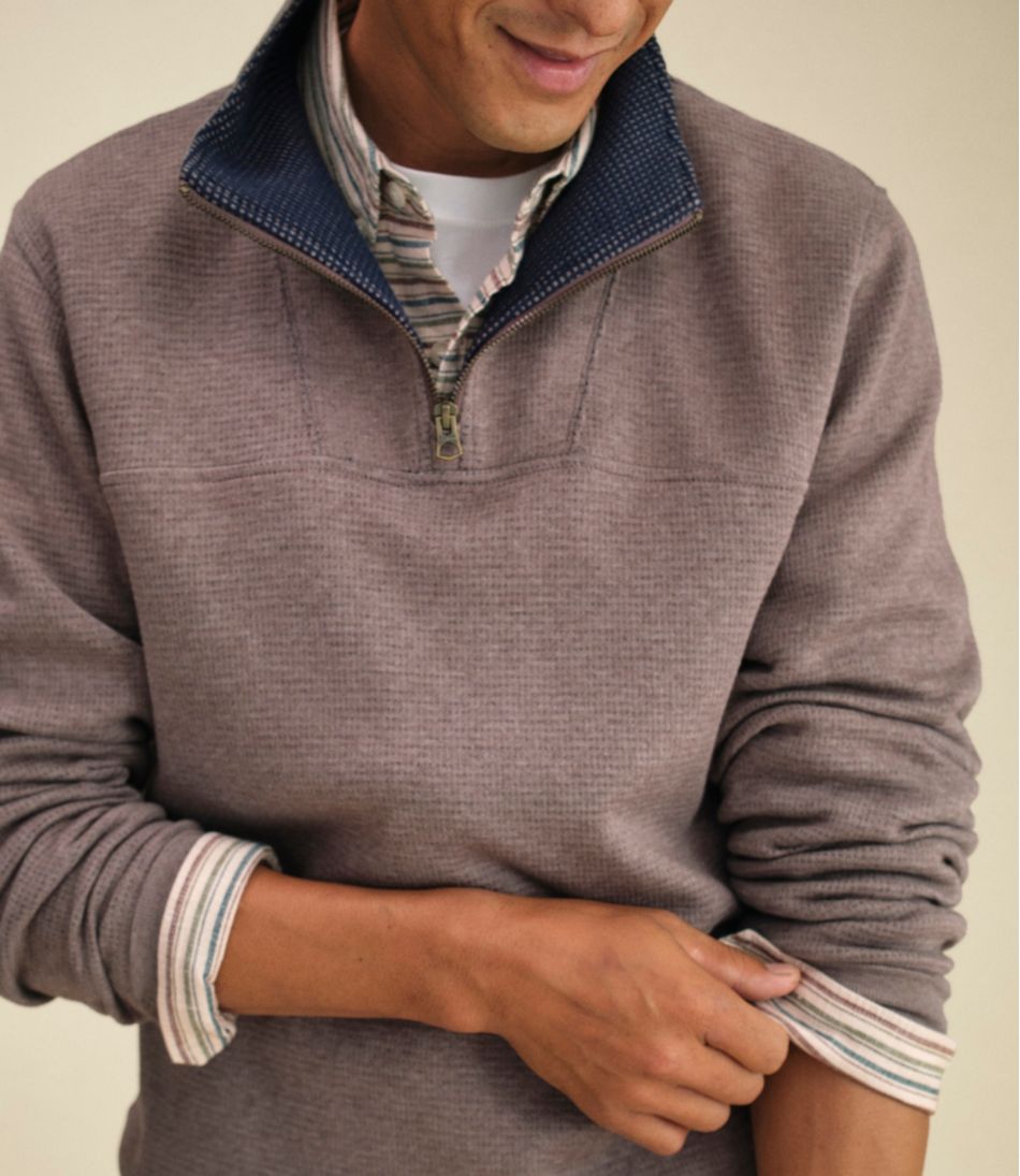 Men's All Seasons Textured Sweats, Quarter-Zip - Image 10