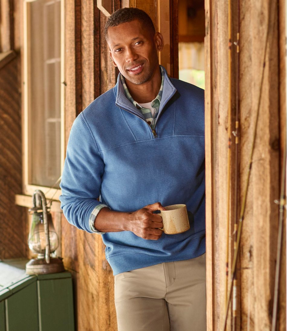 Men's All Seasons Textured Sweats, Quarter-Zip - Image 11