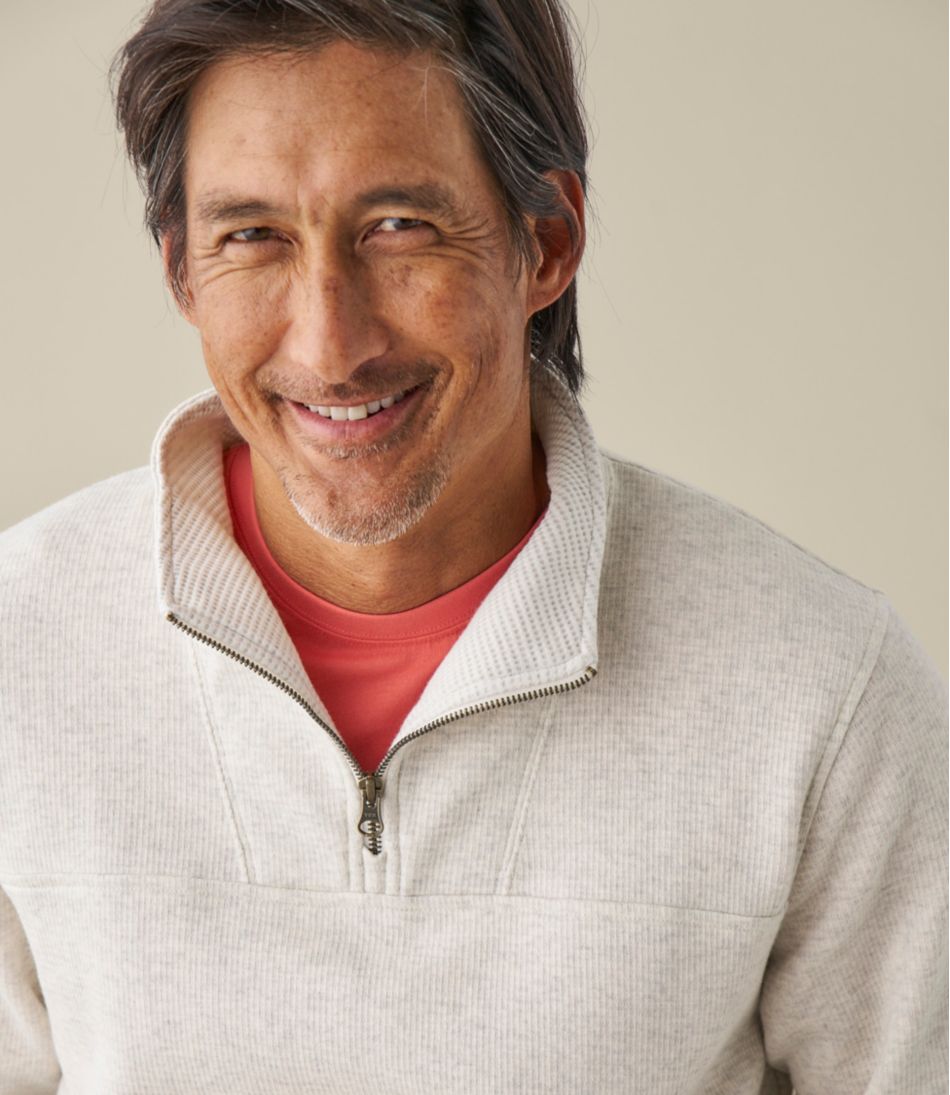 Men's All Seasons Textured Sweats, Quarter-Zip - Image 8
