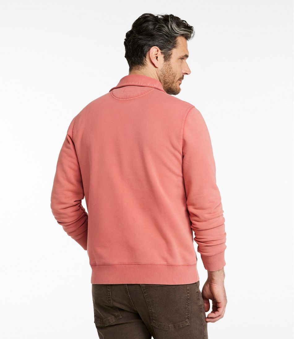 Men's Sunwashed Sweatshirt, Quarter-Zip Polo, Long-Sleeve - Image 3