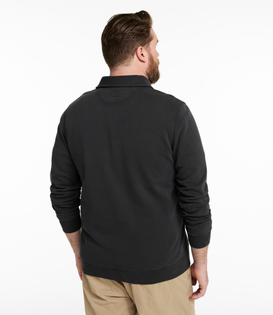 Men's Sunwashed Sweatshirt, Quarter-Zip Polo, Long-Sleeve - Image 5