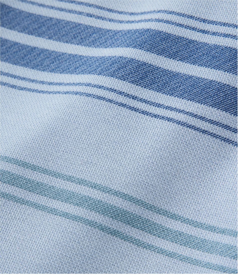 Men's Comfort Stretch Performance? Piqu??, Quarter-Zip Pullover, Stripe - Image 5