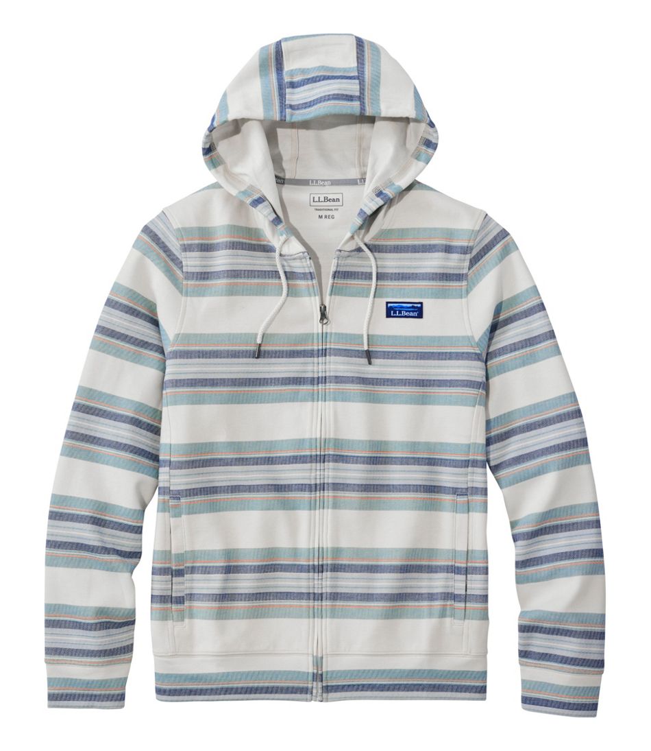 Men's Comfort Stretch Performance? Piqu??, Full-Zip Hoodie, Stripe