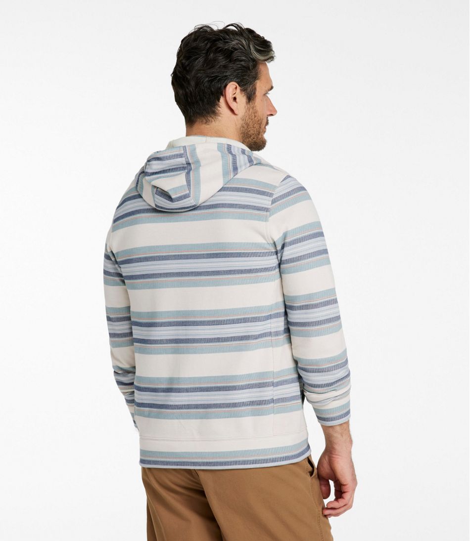 Men's Comfort Stretch Performance? Piqu??, Full-Zip Hoodie, Stripe - Image 3