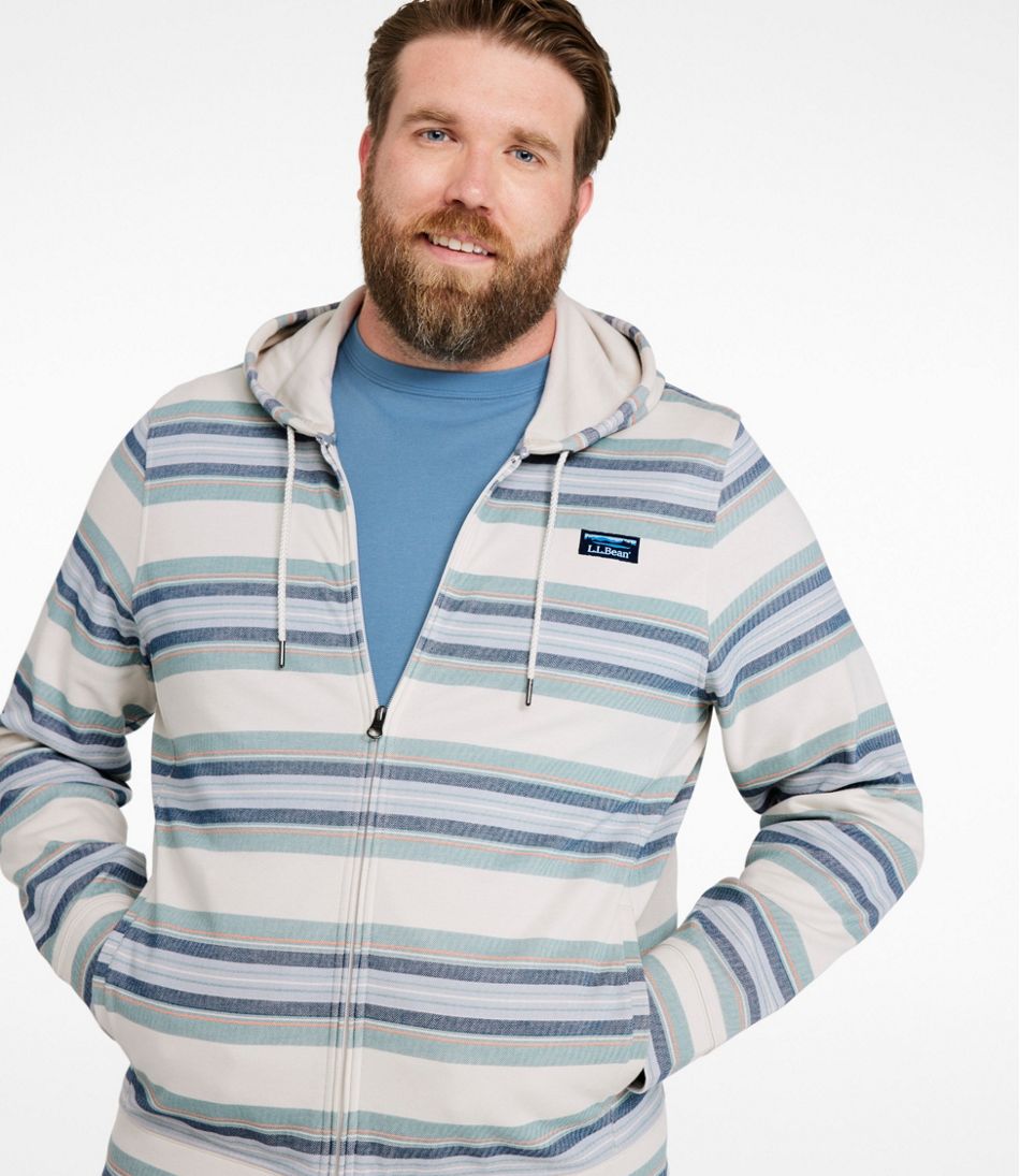 Men's Comfort Stretch Performance? Piqu??, Full-Zip Hoodie, Stripe - Image 4