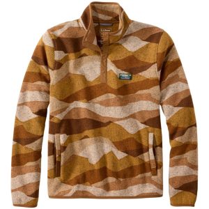 Men's L.L.Bean Sweater Fleece Pullover, Print