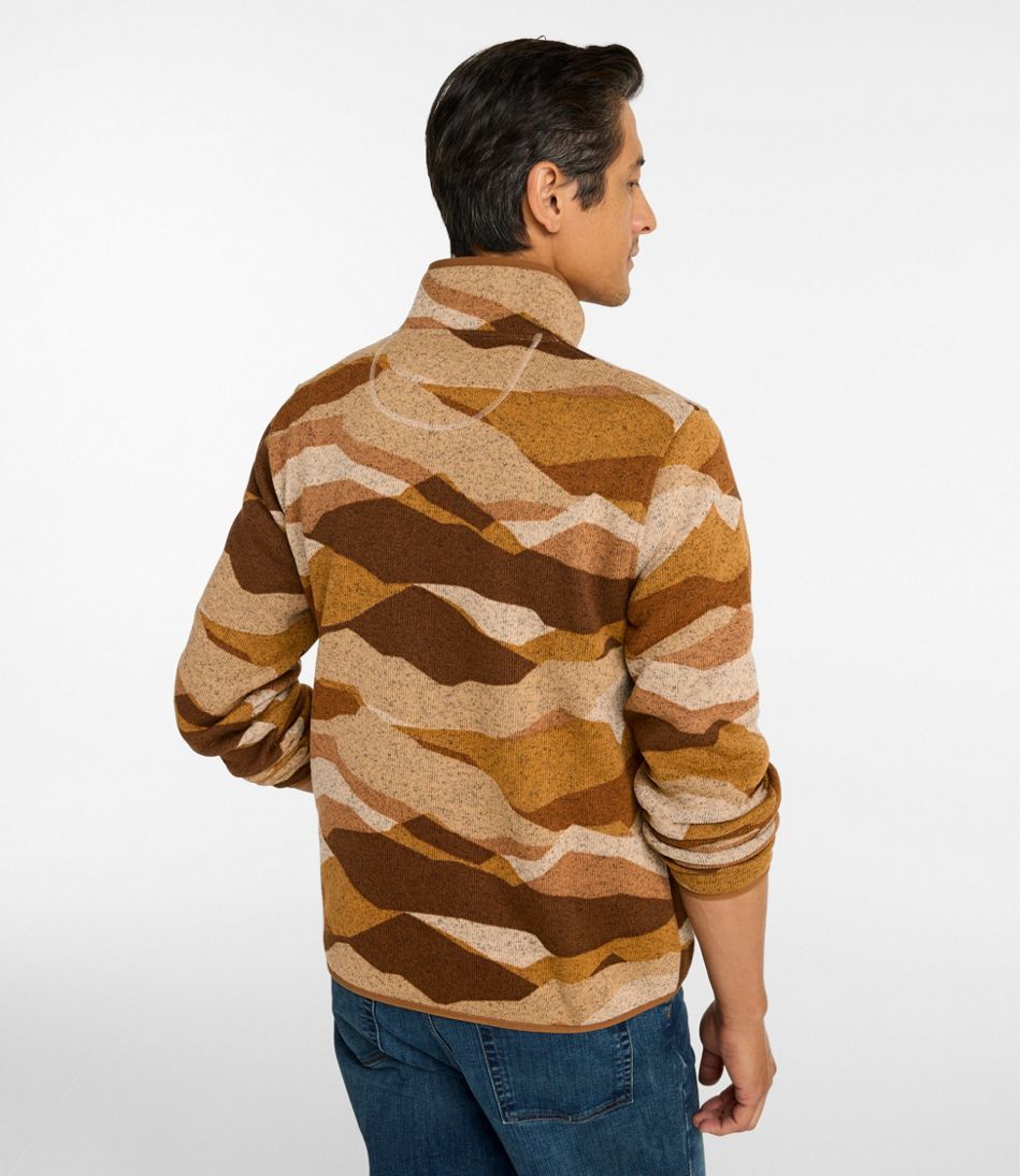 Men's L.L.Bean Sweater Fleece Pullover, Print - Image 3