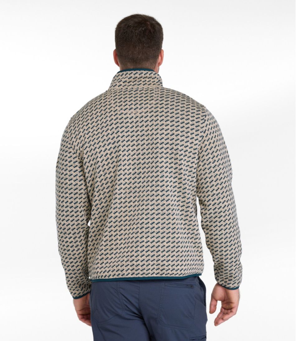 Men's L.L.Bean Sweater Fleece Pullover, Print - Image 5