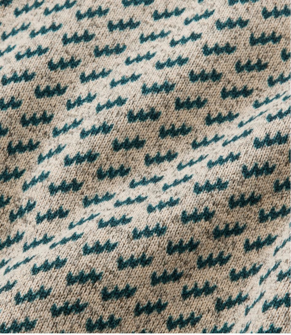 Men's L.L.Bean Sweater Fleece Pullover, Print - Image 7