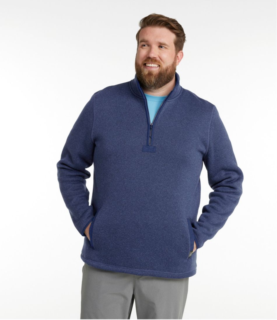 Men's Bean's Sweater Fleece Half-Zip Pullover - Image 4