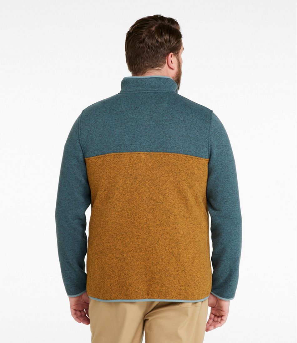 Men's L.L.Bean Sweater Fleece Pullover, Colorblock - Image 5