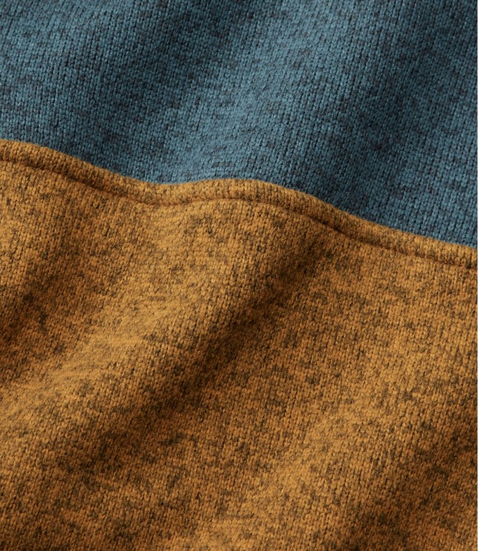 Men's L.L.Bean Sweater Fleece Pullover, Colorblock - Image 7
