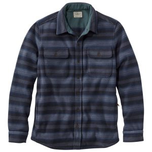 Men's Bean's Mariner Fleece Shirt, Print