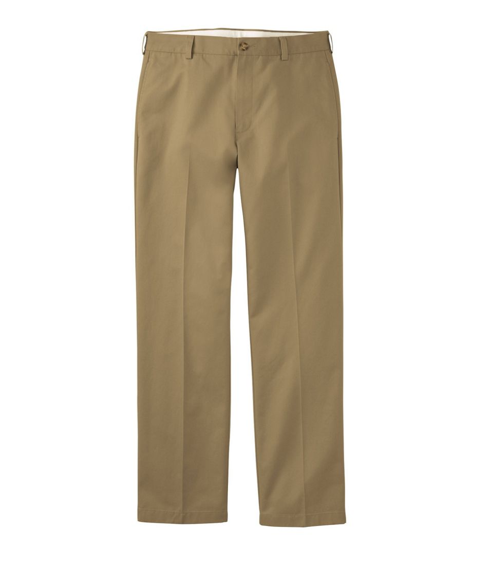 Men's Wrinkle-Free Double L? Chinos, Natural Fit, Hidden Comfort, Plain Front
