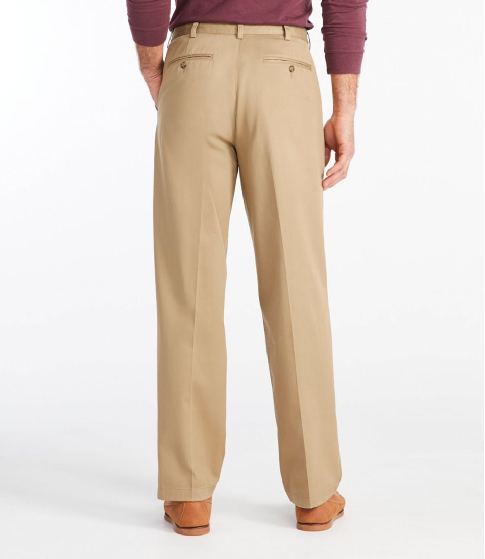 Men's Wrinkle-Free Double L? Chinos, Natural Fit, Hidden Comfort, Plain Front - Image 3