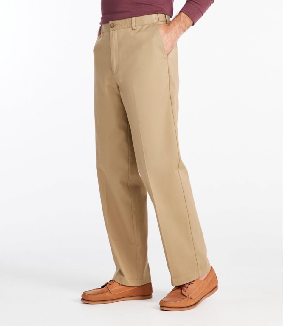 Men's Wrinkle-Free Double L? Chinos, Natural Fit, Hidden Comfort, Plain Front - Image 4