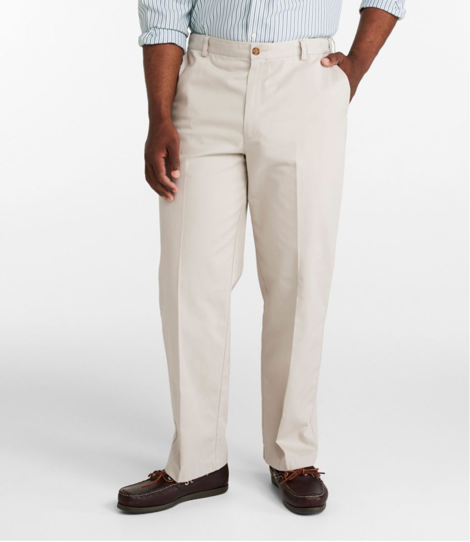 Men's Wrinkle-Free Double L? Chinos, Natural Fit, Hidden Comfort, Plain Front - Image 5