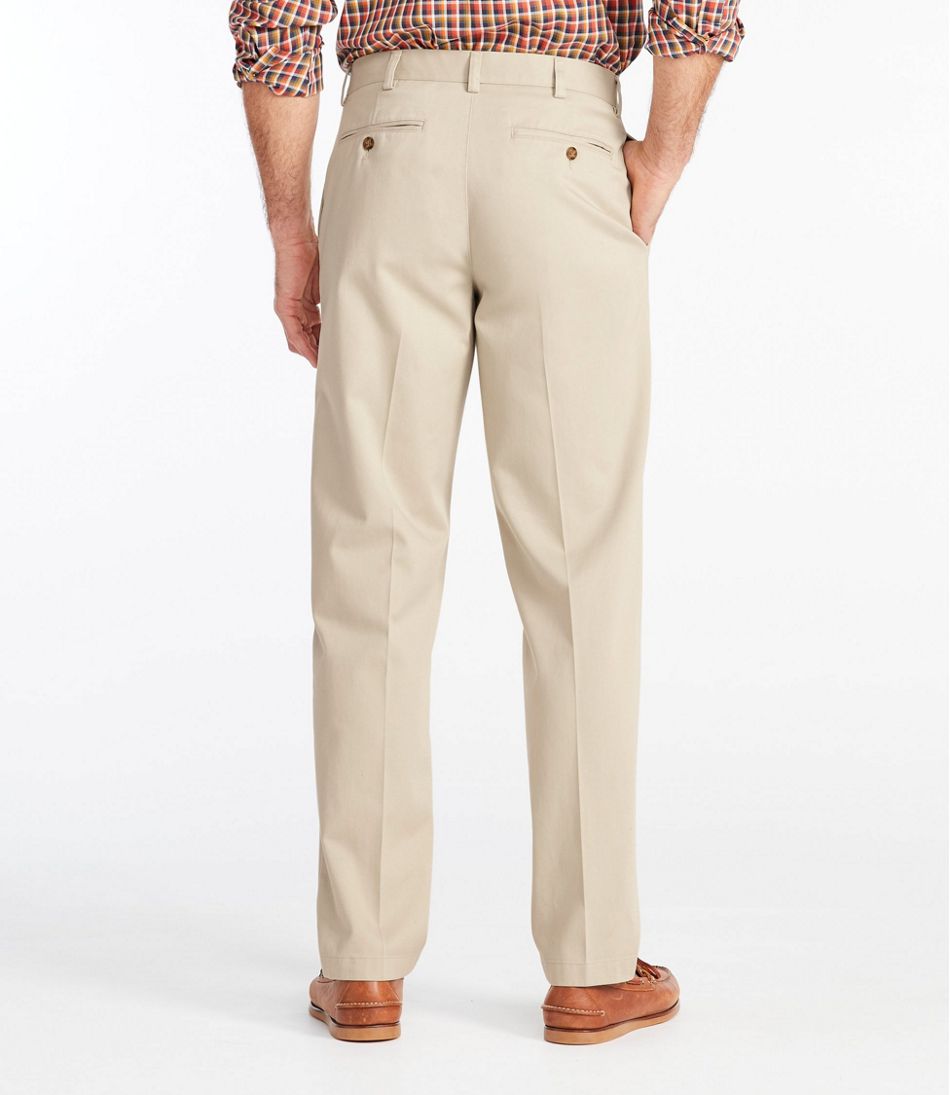 Men's Wrinkle-Free Double L? Chinos, Classic Fit, Plain Front - Image 3