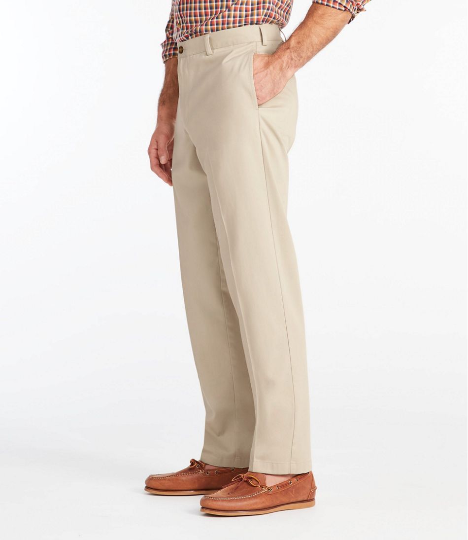 Men's Wrinkle-Free Double L? Chinos, Classic Fit, Plain Front - Image 4