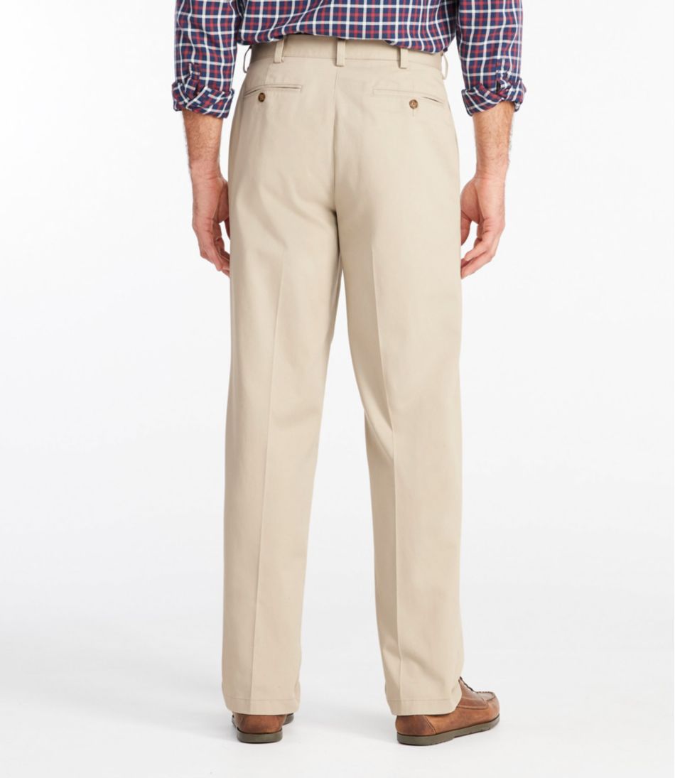 Men's Wrinkle-Free Double L? Chinos, Natural Fit, Plain Front - Image 3