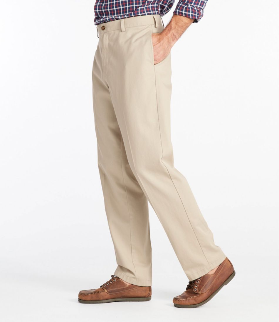Men's Wrinkle-Free Double L? Chinos, Natural Fit, Plain Front - Image 4
