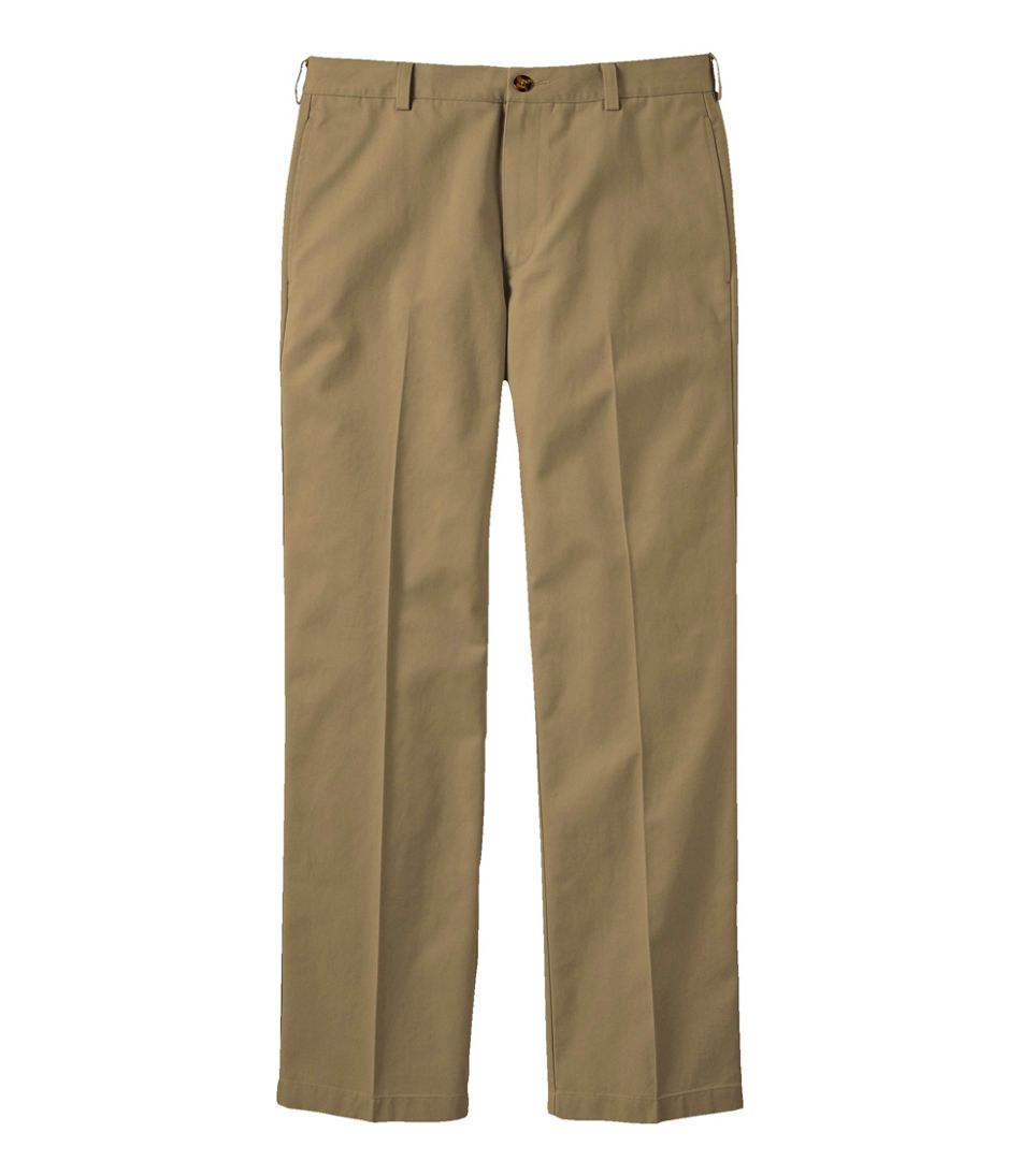 Men's Wrinkle-Free Double L? Chinos, Standard Fit, Plain Front