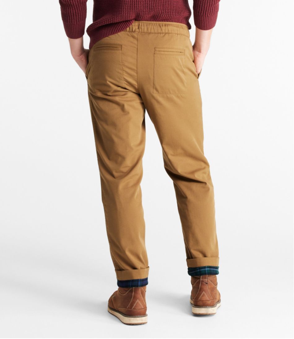Men's Comfort Stretch Dock Pants, Standard Fit, Straight Leg, Flannel-Lined - Image 3